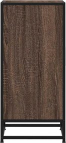 vidaXL Ραφιέρα Καφέ Δρυς 35,5x35x76 εκ. Επεξ. Ξύλο + Μέταλλο