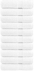 vidaXL Πετσέτες Μπάνιου Premium SOLUND 10 τεμ. Λευκό 100x150 εκ. 600 γρ./μ²