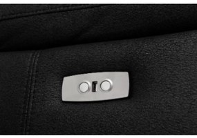 Selesta 3-Seater Black Fabric