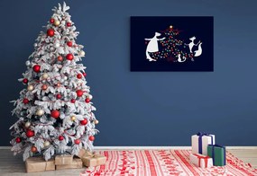 Εικόνα στολισμένο χριστουγεννίατικο δέντρο - 60x40