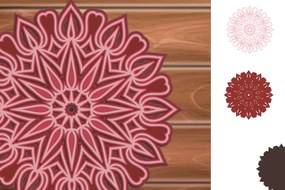 Σετ των 2 Intra απο ξύλο plywood 3mm-4mm πάχος 3D Multilayer Mandala Δίασταση 30x30 cm INTRAFABR-14862509