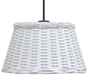 Καπέλο Φωτιστικού Οροφής Λευκό Ø50x30 εκ. από Wicker - Λευκό