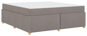 vidaXL Σκελετός Κρεβατιού Άλλο Taupe 180 x 200 cm ύφασμα