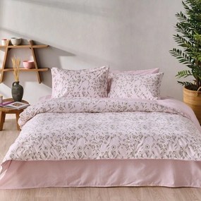Παπλωματοθήκη Rogelia 14 (Σετ 3τμχ) Light Pink Kentia Υπέρδιπλo 225x245cm 100% Βαμβάκι