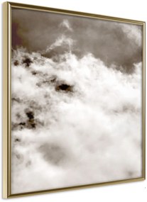 Αφίσα - Clouds - 50x50 - Χρυσό - Χωρίς πασπαρτού