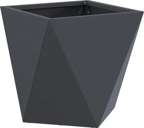 vidaXL Γλάστρα Ανθρακί 30 x 30 x 30 cm Ατσάλι