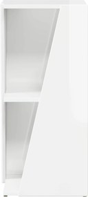 vidaXL Πλευρικό Ράφι Υψηλής γυαλάδας λευκό 33 x 32 x 70,5 εκ