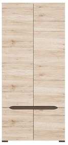 Ντουλάπα Boston P114, San remo δρυς, 200x90x56cm, Πόρτες ντουλάπας: Με μεντεσέδες