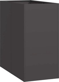 vidaXL Ζαρντινιέρα Μαύρη 40x80x80 εκ. από Χάλυβα