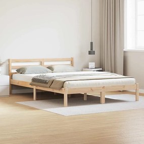 vidaXL Κρεβάτι με Κεφαλάρι 160x210 εκ. Μασίφ Ξύλο Πεύκου