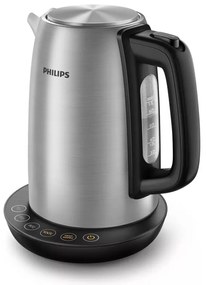 Ηλεκτρικός βραστήρας Philips Avance Collection HD9359 / 90, 2200W, 1,7l, Μέταλλο, Έλεγχος θερμοκρασίας, Γκρι / μαύρο