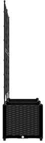 vidaXL Κηποτινάκι με Τρέλα 2 pcs Μαύρο 80 x 40 x 143 εκ. PP