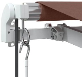 vidaXL Τέντα Πτυσσόμενη Αυτόματη Καφέ 400x300 εκ.