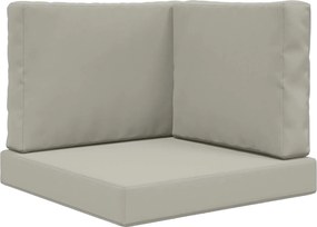 vidaXL Μαξιλάρι Καναπέ Εξωτερικού Χώρου 3 pcs Γκρι Πολυεστέρας