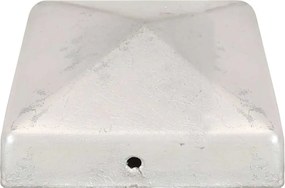 vidaXL Καπάκια Κολόνας Πυραμίδα 6 τεμ. 81x81 χιλ. Γαλβαν. Μέταλλο
