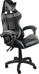 BF7850 Gaming Πολυθρόνα Γραφείου Διευθυντή Pu Μαύρο - Γκρι   1τμχ