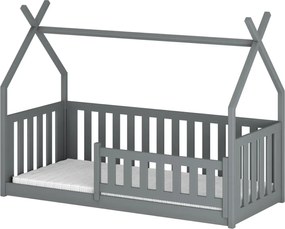 Παιδικό Κρεβάτι Σπιτάκι BODZIO 90x190 - grey