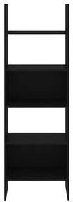 vidaXL Βιβλιοθήκη Μαύρη 60 x 35 x 180 εκ. από Επεξ. Ξύλο