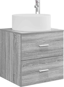 vidaXL Σετ Επίπλων Μπάνιου 5 pcs Γκρι Sonoma
