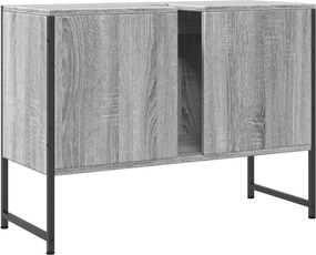 vidaXL Ντουλάπι Μπάνιου Νιπτήρα Γκρι Sonoma 80 x 33 x 60εκ. Επεξ. Ξύλο