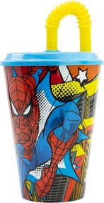 Κούπα με Καλαμάκι με Spider-Man CZ11366 430 ml
