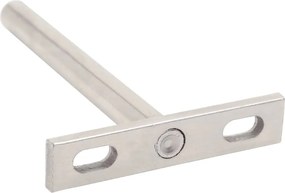 vidaXL Πλωτά στηρίγματα ραφιών 12 τεμ. Ø10x100 χιλ. Ανθρακοχάλυβας