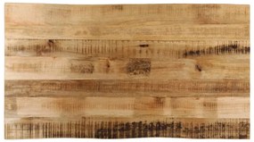 vidaXL Επιφάνεια Τραπεζιού 100x60x2,5 εκ. Live Edge Μασίφ Ξύλο Μάνγκο