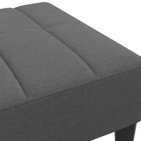 vidaXL Υποπόδιο Σκούρο Γκρι 77x55x31 εκ. Υφασμάτινο