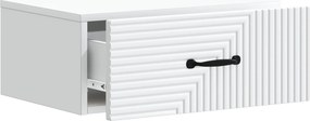 vidaXL Τοίχου Κρεμαστό Κομοδίνο Λευκό 49 x 34,5 x 20 εκ.
