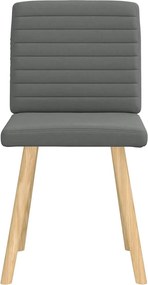 vidaXL Καρέκλες Τραπεζαρίας 2 τεμ Σκ. Γκρι Υφασμάτινες