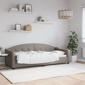 Καναπές Κρεβάτι Taupe 80 x 200 εκ. Υφασμάτινος - Μπεζ-Γκρι