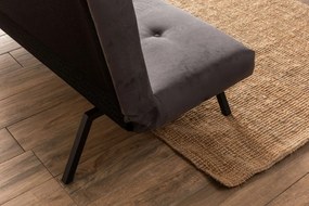 Τριθέσιος Καναπές Κρεβάτι Γκρι NILUNE 64x180x78