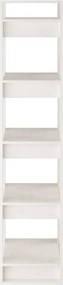 vidaXL Βιβλιοθήκη/Διαχωριστικό Χώρου Λευκό 41x35x160 εκ. Μασίφ Πεύκο