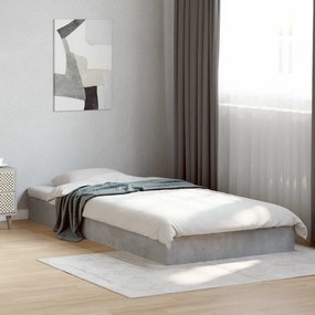 vidaXL Κρεβάτι δαπέδου Γκρι Σκυροδέματος 80 x 200 cm
