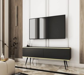 Έπιπλο τηλεόρασης ORO ανθρακί + Μαύρο 135x53x32cm