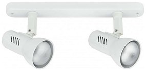 Φωτιστικό Οροφής - Σποτ Carrera SPOT-CARRERA-2 Ρυθμιζόμενο 2xE27 40W 26x12,5cm White Intec Metal
