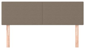 vidaXL Κεφαλάρια Ύφασμα 144x5x78/88 εκ. Taupe
