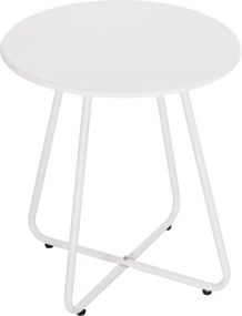 ΒΟΗΘΗΤΙΚΟ ΤΡΑΠΕΖΑΚΙ ΜΕΤΑΛΛΙΚΟ ΣΤΡΟΓΓΥΛΟ SAMMON HM6271.02 ΛΕΥΚΟ Φ45x50Υεκ