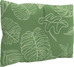 vidaXL Μαξιλάρια Παλέτας 3 τεμ. Σχέδιο Φύλλων Υφασμάτινα