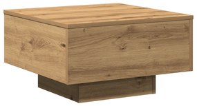 vidaXL Τραπέζι Σαλονιού Artisian από Δρυό 55x55x31 εκ. Φτιαγμένο από ξύλο