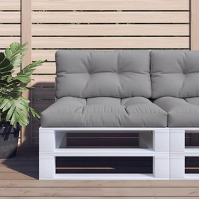 VidaXL Μαξιλάρι Παλέτας Γκρι 80 x 40 x 12 εκ. Υφασμάτινο