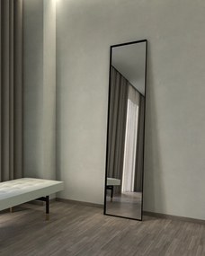 Iron Floor Square 45x200 - Καθρέπτης ολόσωμος μεταλλικός - Black Matt