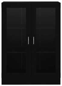 vidaXL Βιτρίνα Μαύρη 82,5 x 30,5 x 115 εκ. Επεξ. Ξύλο
