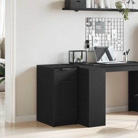 vidaXL Γραφείο Ντουλάπι Μαύρη Οξυά 33 x 50 x 75 εκ. Επεξεργασμένο ξύλο