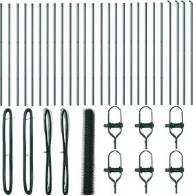 vidaXL Στύλος Περιφράξεων Πράσινο 50 x 1 μ (50 χλστ πλέγμα)