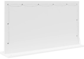 vidaXL Καθρέφτης Τουαλέτας με LED Φώτα Λευκό 80x45x18 εκ