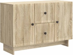 vidaXL Πλαϊνό γραφείο με συρτάρι Sonoma Δρυς 89 x 34,5 x 60 εκ.