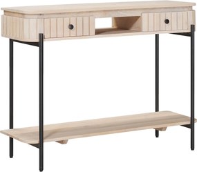 vidaXL Χειροποίητο Τραπέζι Πλευρικό Λευκό 100 x 30 x 76 εκ.