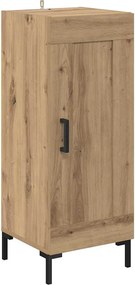 vidaXL Πλαϊνό γραφείο Olden Artisan Oak 34,5 x 34 x 90 εκ.