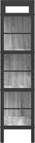 vidaXL Ράφι Βιβλίων Γκρίζο Σονομα 75 x 30 x 123,5 εκ.